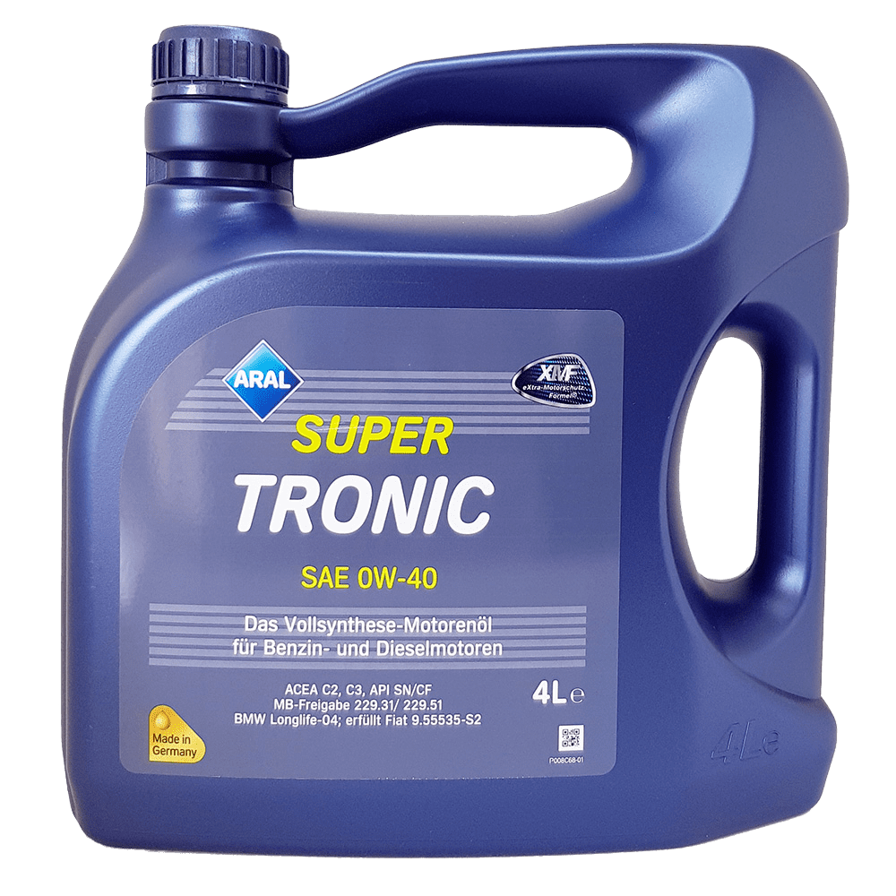 Моторное масло Aral SuperTronic 0W-40, 4л